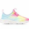 New 🛒 Girls' Fila Little Kid & Big Kid Landbuzzer Marble Running 👟 Shoes Pink/Ylw/Blue ⌛