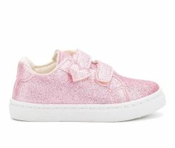 Promo ๐งจ Girls' Olivia Miller Toddler Shimmering Heart ๐ Sneakers Pink โ๏ธ