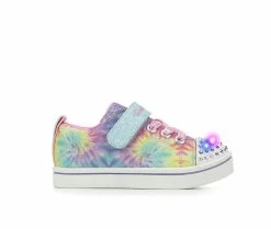 Buy 👍 Girls' Skechers Toddler Groovy Dreams Twinkle Toes Light-Up 👟 Shoes Lav Tie Dye 😀