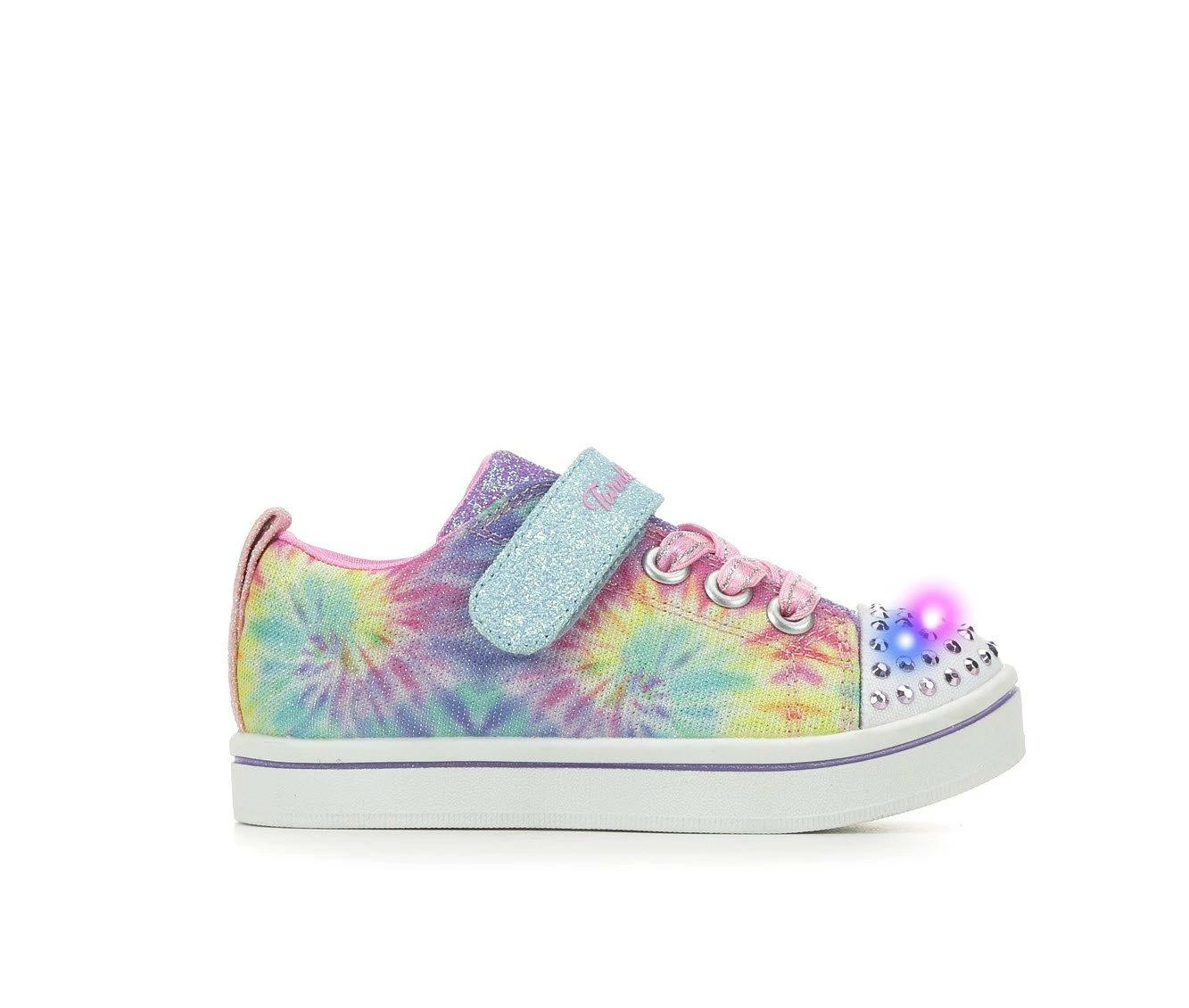 Buy 👍 Girls' Skechers Toddler Groovy Dreams Twinkle Toes Light-Up 👟 Shoes Lav Tie Dye 😀 - Image 2