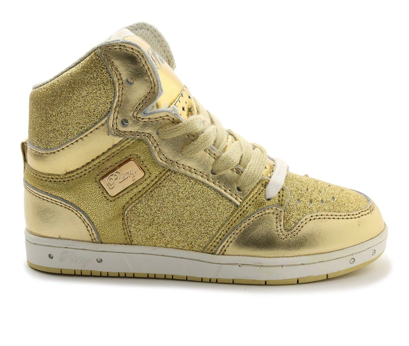 Hot Sale โญ Girls' Pastry Toddler & Little Kid Glam Pie Glitter ๐ Sneakers Gold โค๏ธ