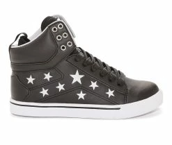 Budget 🛒 Girls' Pastry Toddler & Little Kid Pop Tart Star High Top 👟 Sneakers Black/Silver 😉