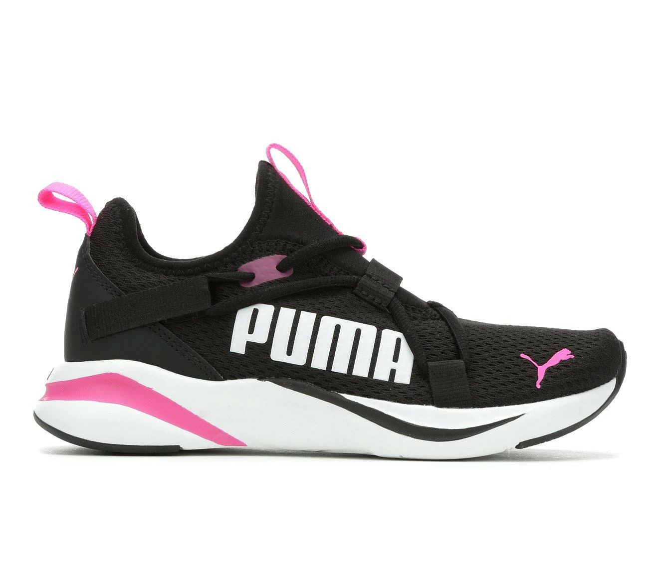 Cheap ๐คฉ Girls' Puma Big Kid Softride Rift Slip-On Running ๐ Shoes Blk/Pnk/Wht ๐คฉ - Image 2