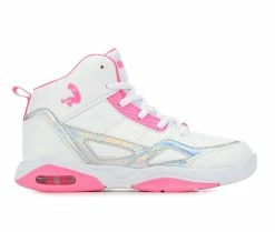Flash Sale 👏 Girls' Shaq Little Kid & Big Kid Whistle 🏀 Basketball 👟 Shoes Wht/Pink/Irides 🌟
