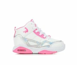 Buy ❤️ Girls' Shaq Toddler & Little Kid Whistle 🏀 Basketball 👟 Shoes Wht/Pink/Irides ⭐