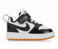 Best deal 🌟 Kids' Nike Infant & Toddler Court Borogh Low 2 Special Edition 👟 Sneakers Wht/Blk/Org/Ppl ❤️