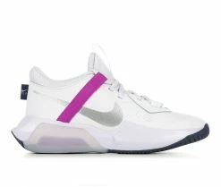 Best reviews of ✨ Girls' Nike Big Kid Air Zoom Crossover 🏀 Basketball 👟 Shoes White/Silvr/Ppl 👏