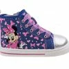 Deals ⭐ Girls' Disney Toddler & Little Kid CH18030 Minnie Mouse High-Top 👟 Sneakers Denim 🧨