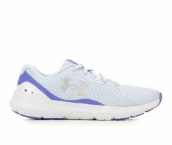 Cheap ๐ Girls' Under Armour Big Kid Surge 3 Running ๐ Shoes Blue/Wht/Irides ๐