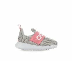 New โค๏ธ Girls' Adidas Toddler Lite Racer Adapt 4.0 Sustainable Running ๐ Shoes Grey/Grey/Pop ๐งจ