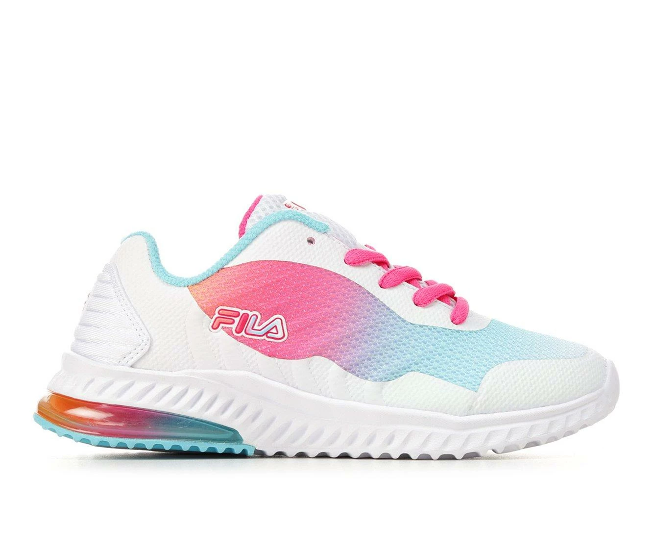 Best Sale โ Girls' Fila Little Kid & Big Kid Acumen Viz 2 Running ๐ Shoes Orng/Wht/Blue ๐ - Image 2