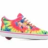 Coupon 🤩 Girls' Heelys Little Kid & Big Kid Pro 20 Print Wheeled 👟 Sneakers NeonPnk/Tie Dye 🧨