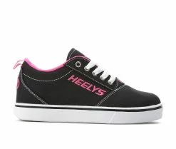 Discount โจ Girls' Heelys Little Kid & Big Kid Pro 20 Wheeled ๐ Sneakers Blk/Wht/Pink ๐