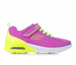 Budget ๐ Girls' Skechers Little Kid & Big Kid Microspec Max Running ๐ Shoes Purple/Ylw/Wht ๐