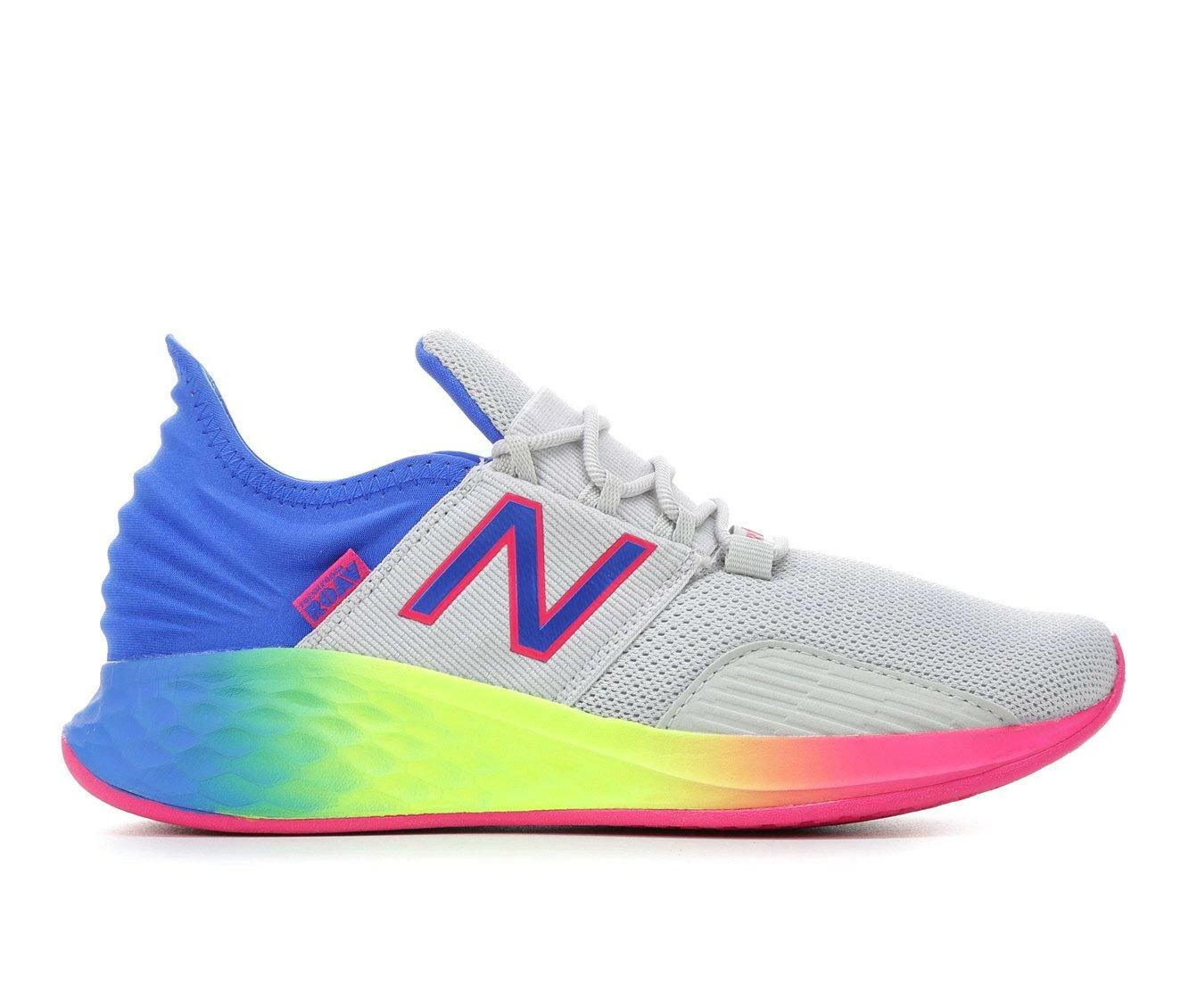 Discount ๐ฏ Girls' New Balance Big Kid Roav GEROVJLB Running ๐ Shoes Alum/Cobalt/Mlt ๐คฉ