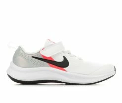 Coupon ๐ฅ Girls' Nike Little Kid Star Runner 3 Sustainable Running ๐ Shoes Wht/Crimsn/Dust ๐