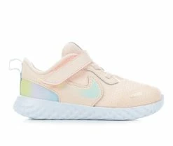 Buy ๐ Girls' Nike Infant & Toddler Revolution 5 SE Running ๐ Shoes Peach/Blue/Wht ๐
