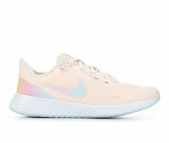 Budget ๐ฅ Girls' Nike Big Kid Revolution 5 SE Running ๐ Shoes Peach/Blue/Wht ๐