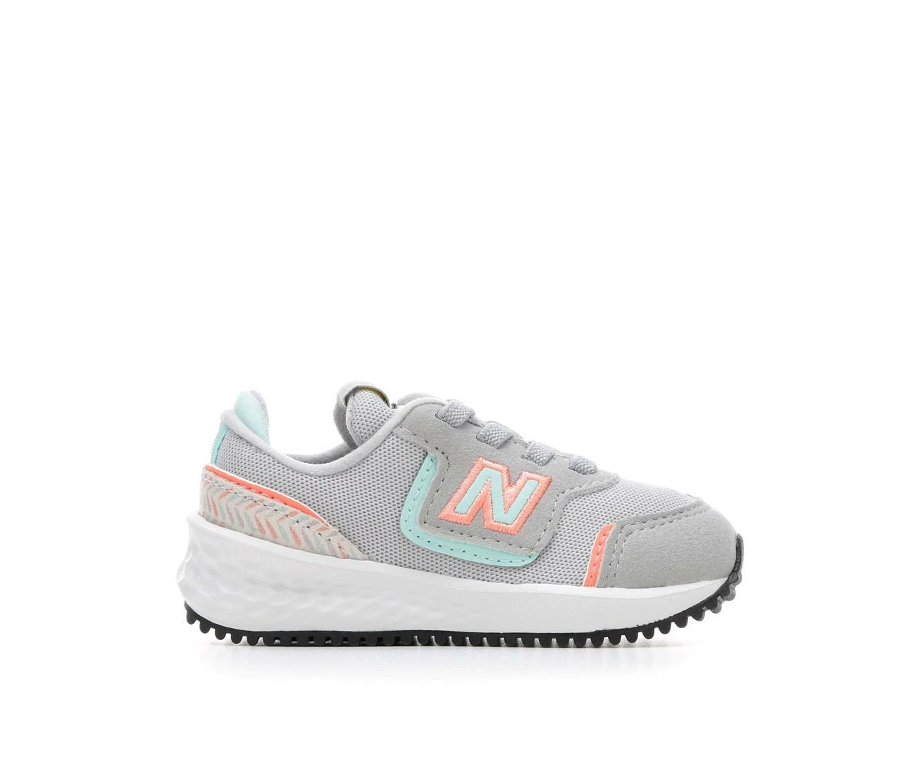 Hot Sale โจ Girls' New Balance Infant & Toddler X70 IZX70GH1 Slip-On Running ๐ Shoes Grey/Teal/Pink โจ