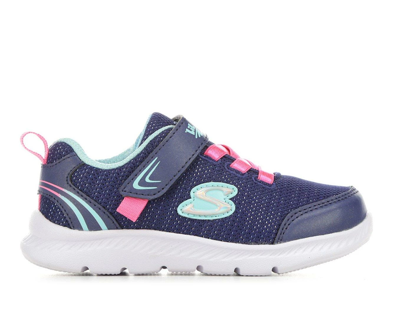 Flash Sale ๐ Girls' Skechers Toddler & Little Kid Comfy Flex 2.0 Running ๐ Shoes Navy/Pink ๐ฏ - Image 2