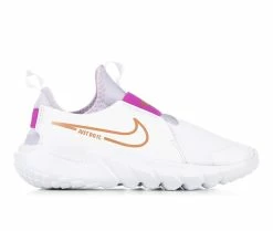 New โจ Girls' Nike Big Kid Flex Runner 2 Slip-On Running ๐ Shoes Wht/Copper/Ppl โค๏ธ