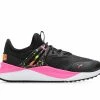 Discount 👏 Girls' Puma Big Kid Pacer Future Splatter Junior Running 👟 Shoes Blk/Pink/Orange 🛒
