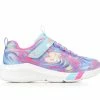 Buy 💯 Girls' Skechers Little Kid & Big Kid Dreamy Lites Wide Running 👟 Shoes Blue Marble 🌟