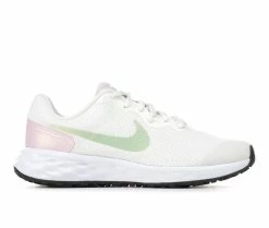 Coupon ๐ Girls' Nike Big Kid Revolution 6 Sustainable Running ๐ Shoes Wht/Pink/Dew ๐งจ