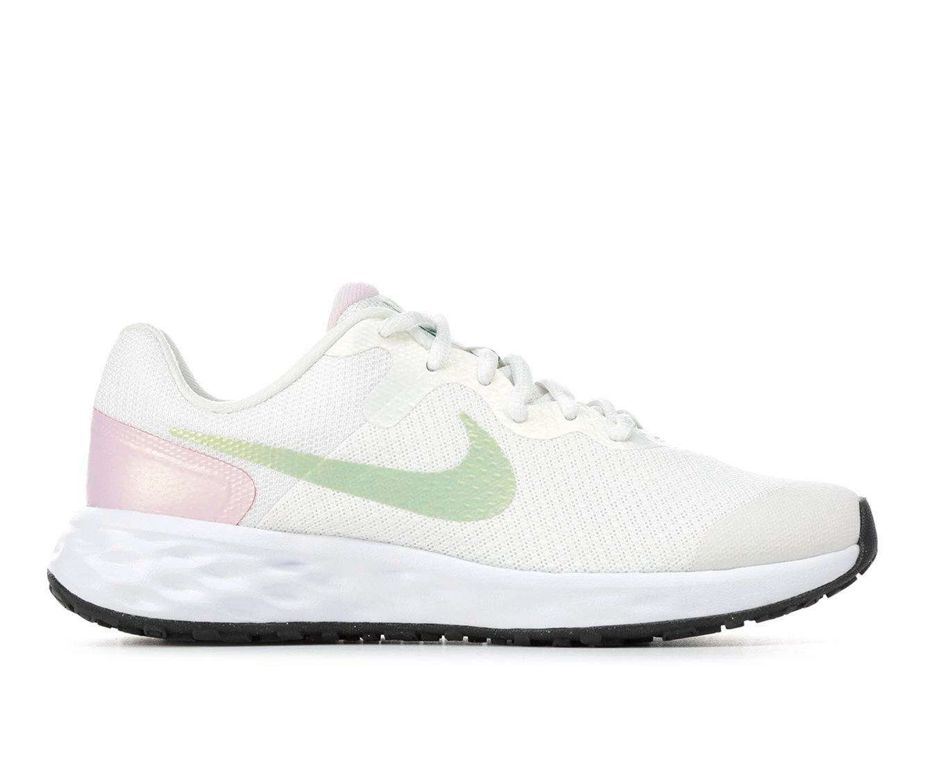 Coupon ๐ Girls' Nike Big Kid Revolution 6 Sustainable Running ๐ Shoes Wht/Pink/Dew ๐งจ