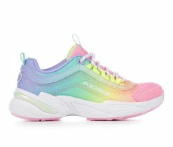 Outlet 🔔 Girls' Skechers Little Kid & Big Kid Social Status Colortastic Running 👟 Shoes Multicolor 😍