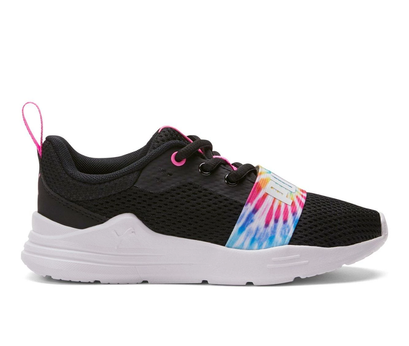 Discount ๐ฅฐ Girls' Puma Wired Run Tie Dye Ps ๐ง Girls Running ๐ Shoes Blk/Pink/Wht ๐