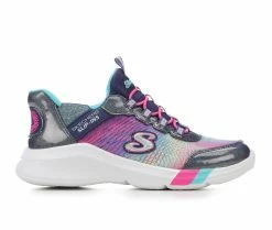 Hot Sale 🎉 Girls' Skechers Little Kid & Big Kid Dreamy Lites Slip-ins Running 👟 Shoes Navy/Multi ⭐