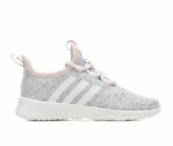 Best deal ๐ฅฐ Girls' Adidas Little Kid & Big Kid Cloudfoam Pure 2.0 Sustainable ๐ Sneakers Grey/Wht/Pink ๐