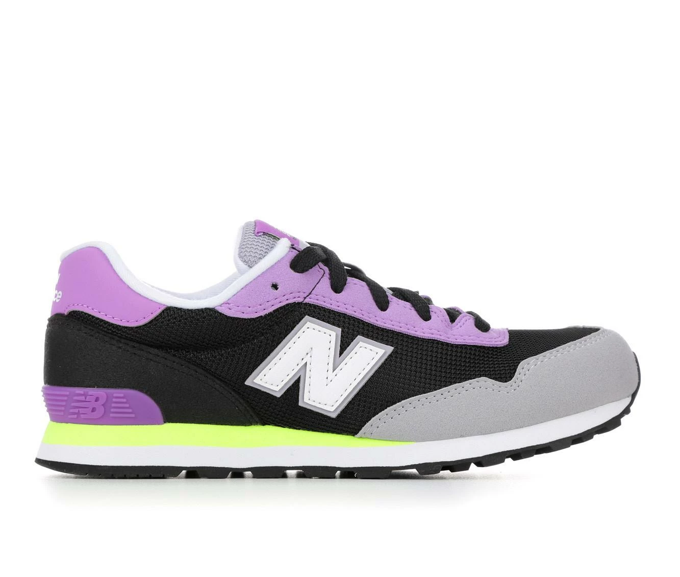 Promo ๐คฉ Girls' New Balance Big Kid 515 GC515WH1 Running ๐ Shoes Blk/Helio/Purp ๐ - Image 2