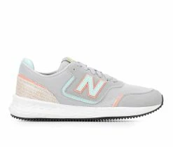 Coupon ๐ Girls' New Balance Big Kid X70 GSX70GH1 Running ๐ Shoes Grey/Teal/Pink โ๏ธ