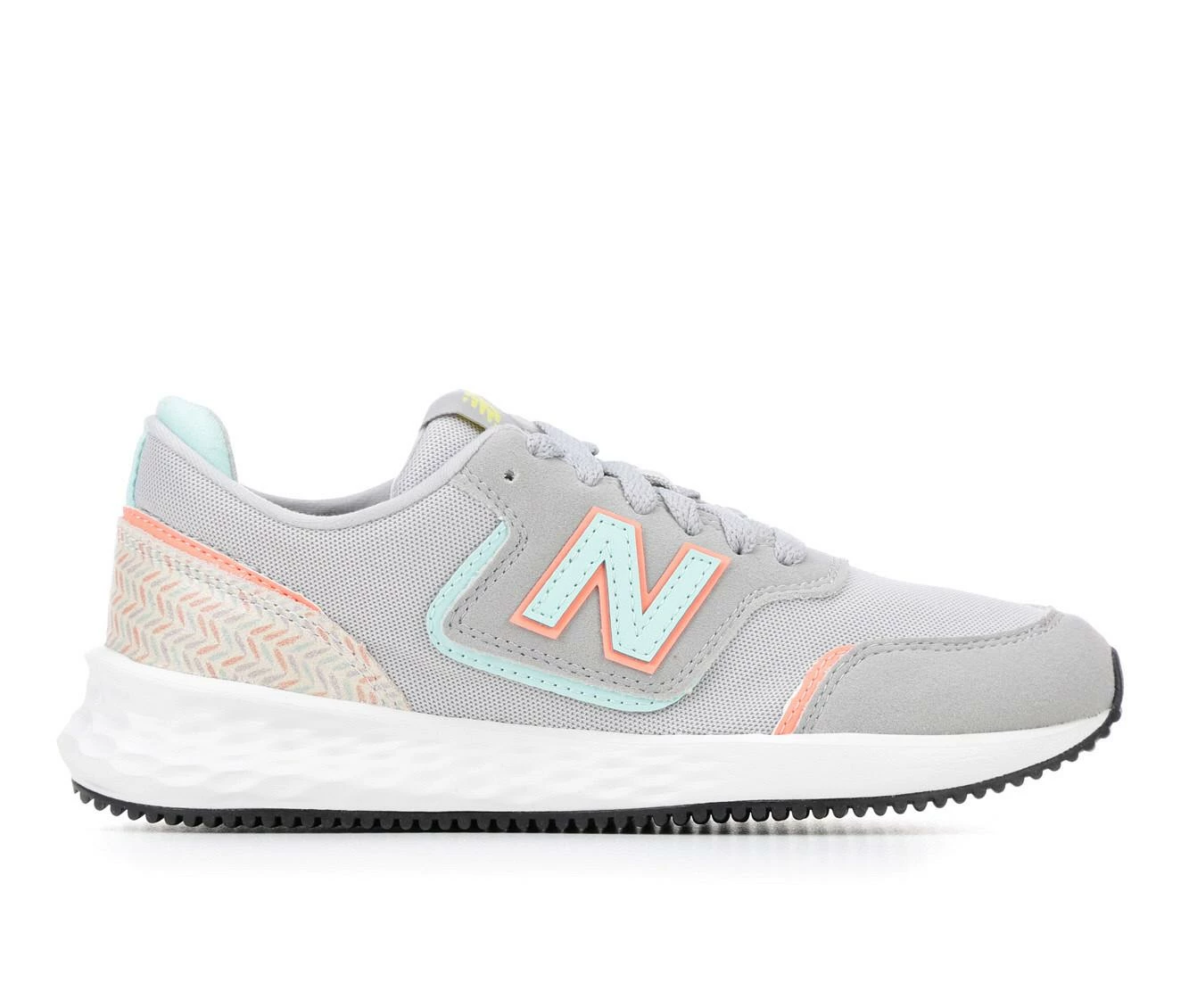 Coupon ๐ Girls' New Balance Big Kid X70 GSX70GH1 Running ๐ Shoes Grey/Teal/Pink โ๏ธ - Image 2