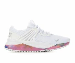 Budget ๐ฏ Girls' Puma Little Kid Pacer Future Bleached Running ๐ Shoes White/Multi ๐