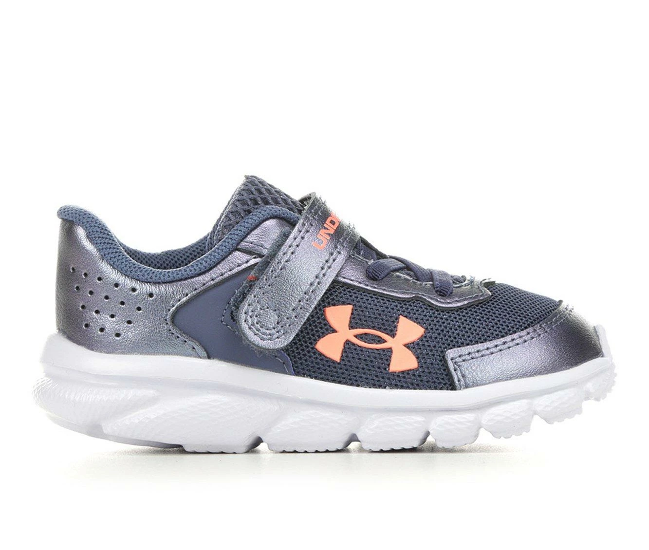 Promo ๐ Girls' Under Armour Toddler Assert 9 Running ๐ Shoes Blue/Lilac/Tang ๐งจ - Image 2