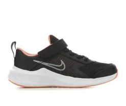 Cheapest ๐งจ Girls' Nike Little Kid Downshifter 11 Running ๐ Shoes Black/Peach/Wht ๐