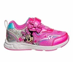 Outlet 😀 Girls' Disney Toddler & Little Kid CH88808C Minnie Mouse Light-Up 👟 Sneakers Fuchsia 👏