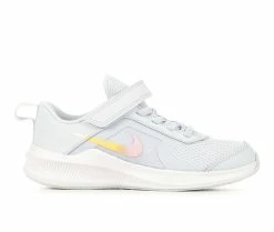 Outlet 🌟 Girls' Nike Little Kid Downshifter 11 Special Edition Running 👟 Shoes Grey/Wht/Peach 🛒