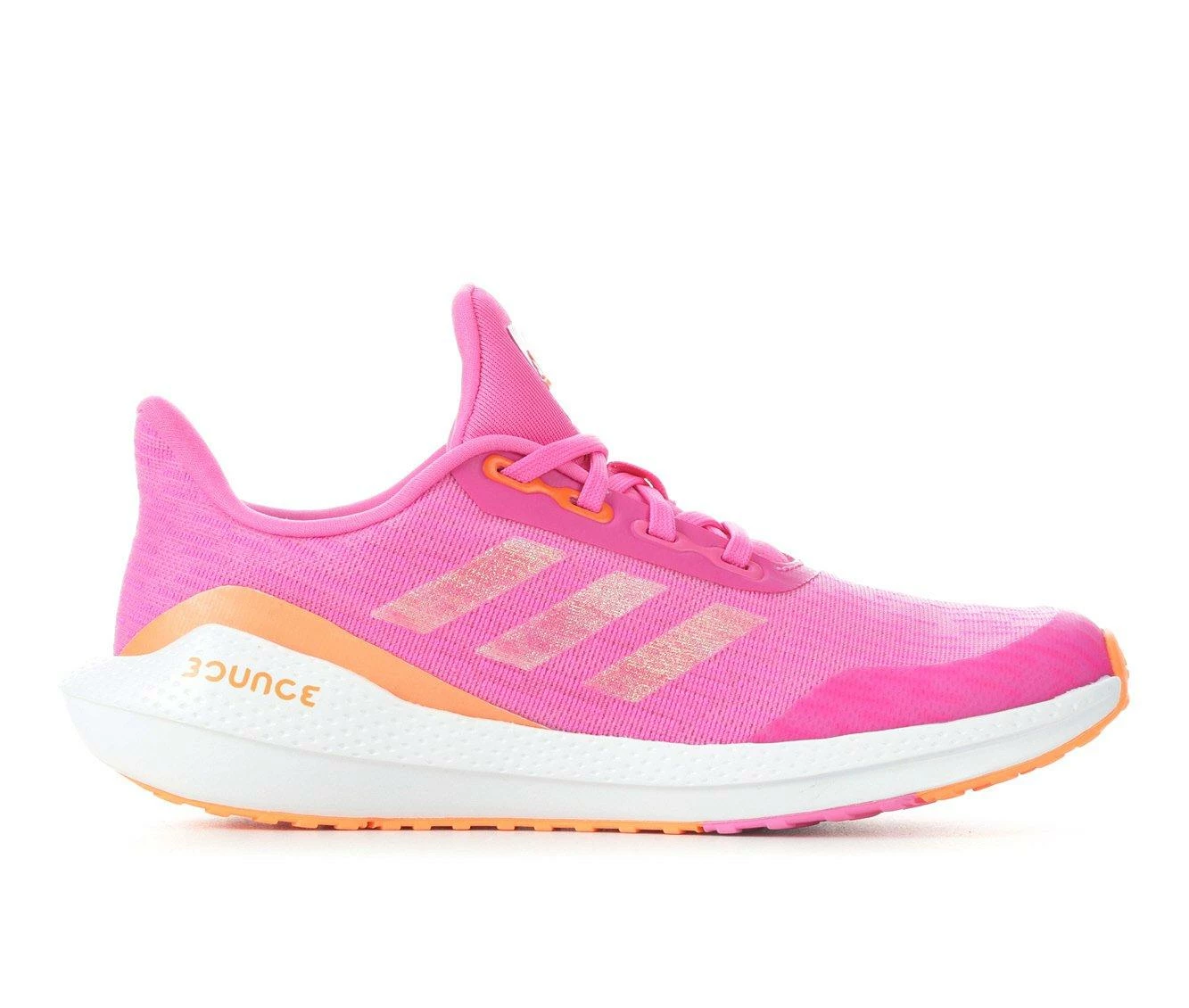 Flash Sale ๐งจ Girls' Adidas Big Kid EQ21 Run Sustainable Running ๐ Shoes Pink/Org/White ๐ - Image 2