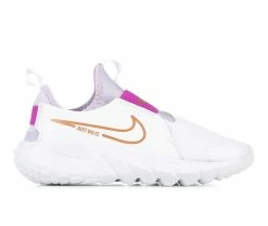 Cheapest ๐ฅ Girls' Nike Little Kid Flex Runner 2 Slip-On Running ๐ Shoes Wht/Copper/Ppl โญ