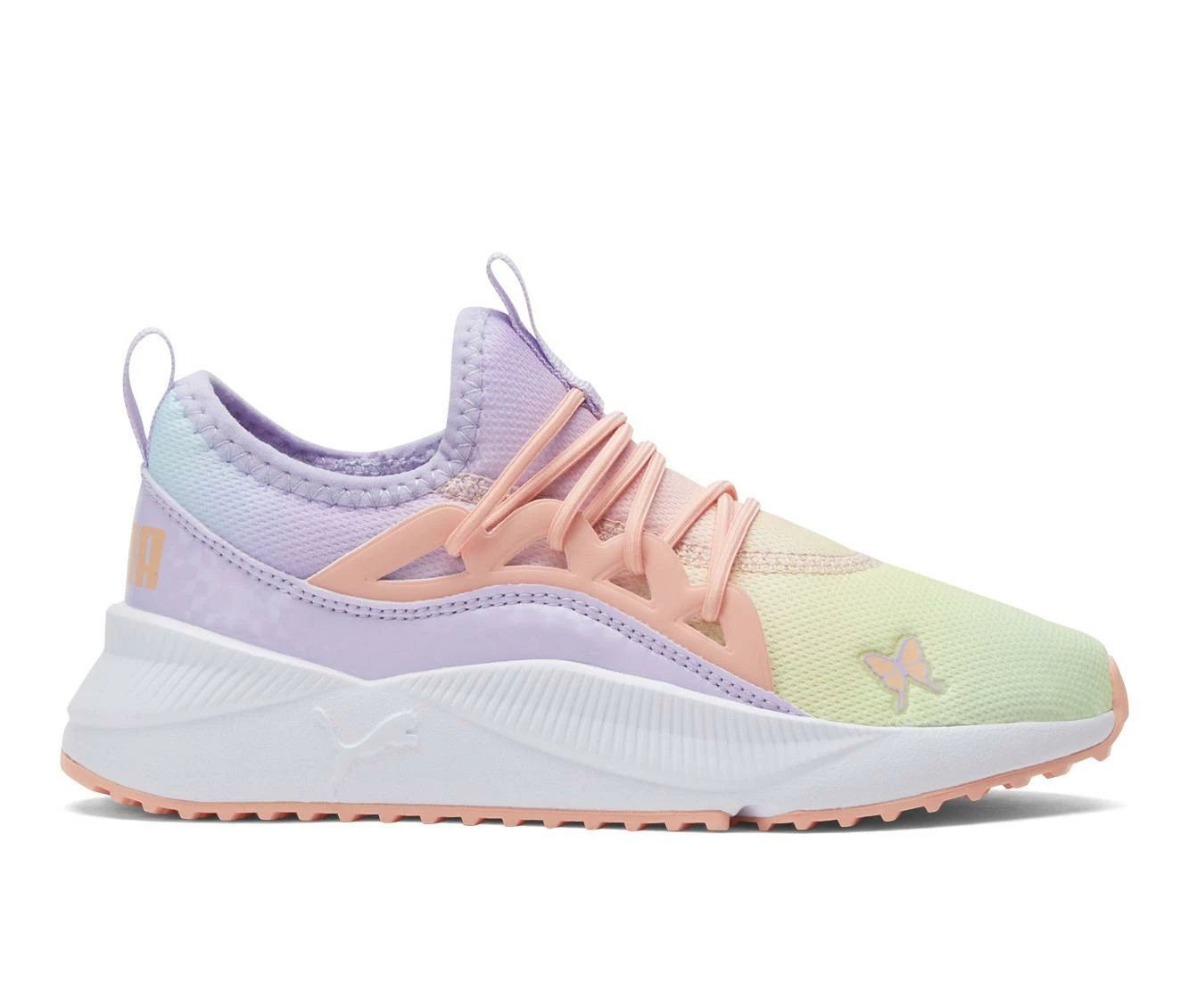 Flash Sale ๐ Girls' Puma Little Kid Pacer Future Butterfly Running ๐ Shoes Yellow/Lavendar โ๏ธ - Image 2