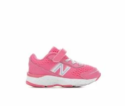 Best Sale 🥰 Girls' New Balance Infant & Toddler IA680PA6 Wide Running 👟 Shoes Pink/White/Glow 😍