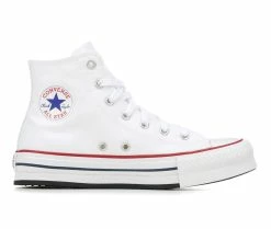 Promo ๐ Girls' Converse Big Kid Chuck Taylor All Star HI Lift High-Top ๐ Sneakers Wht/Garnet/Navy ๐