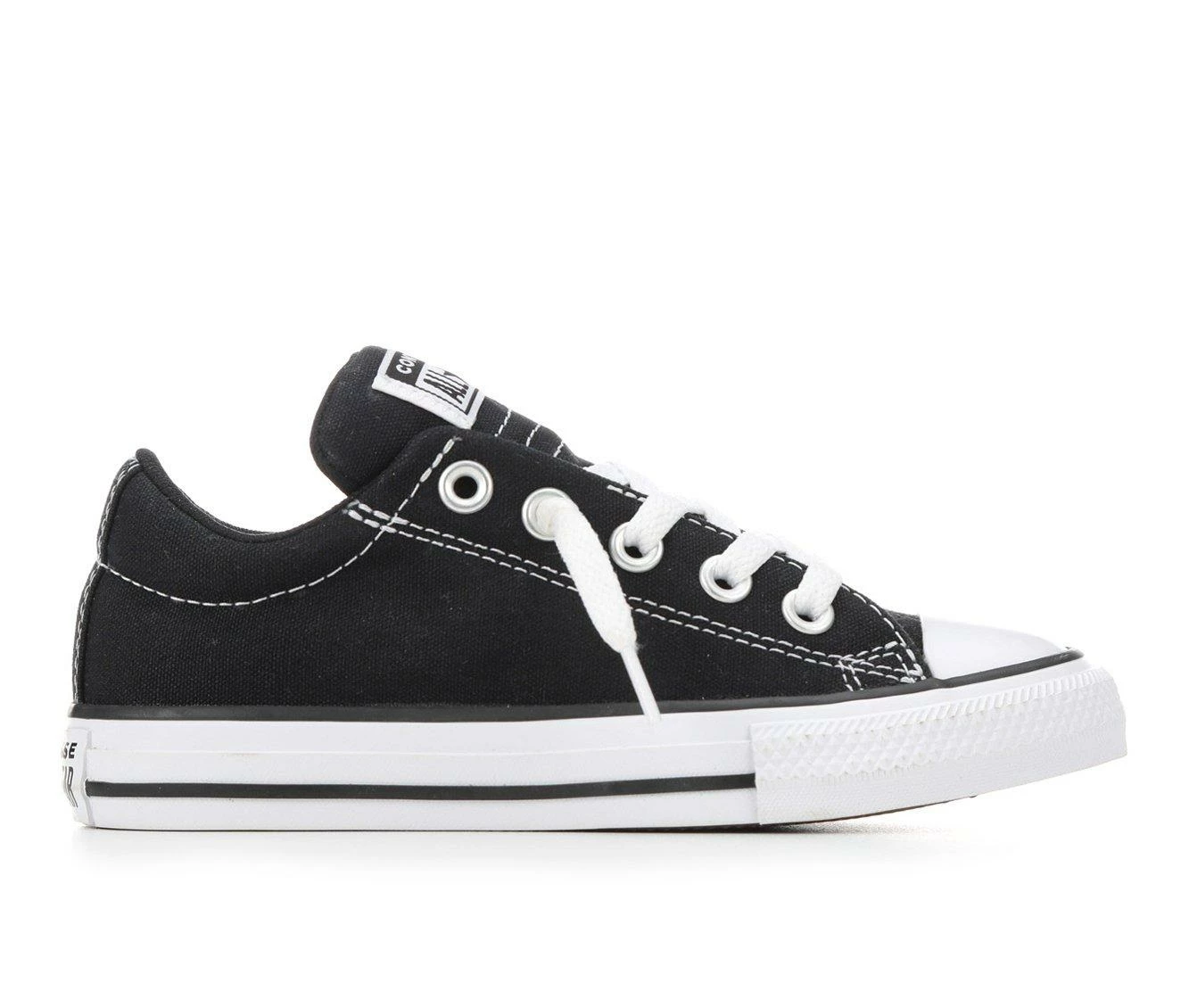 Brand new ๐ Kids' Converse Big Kid Chuck Taylor All Star Street Ox Slip-On ๐ Sneakers Black/White ๐คฉ - Image 2