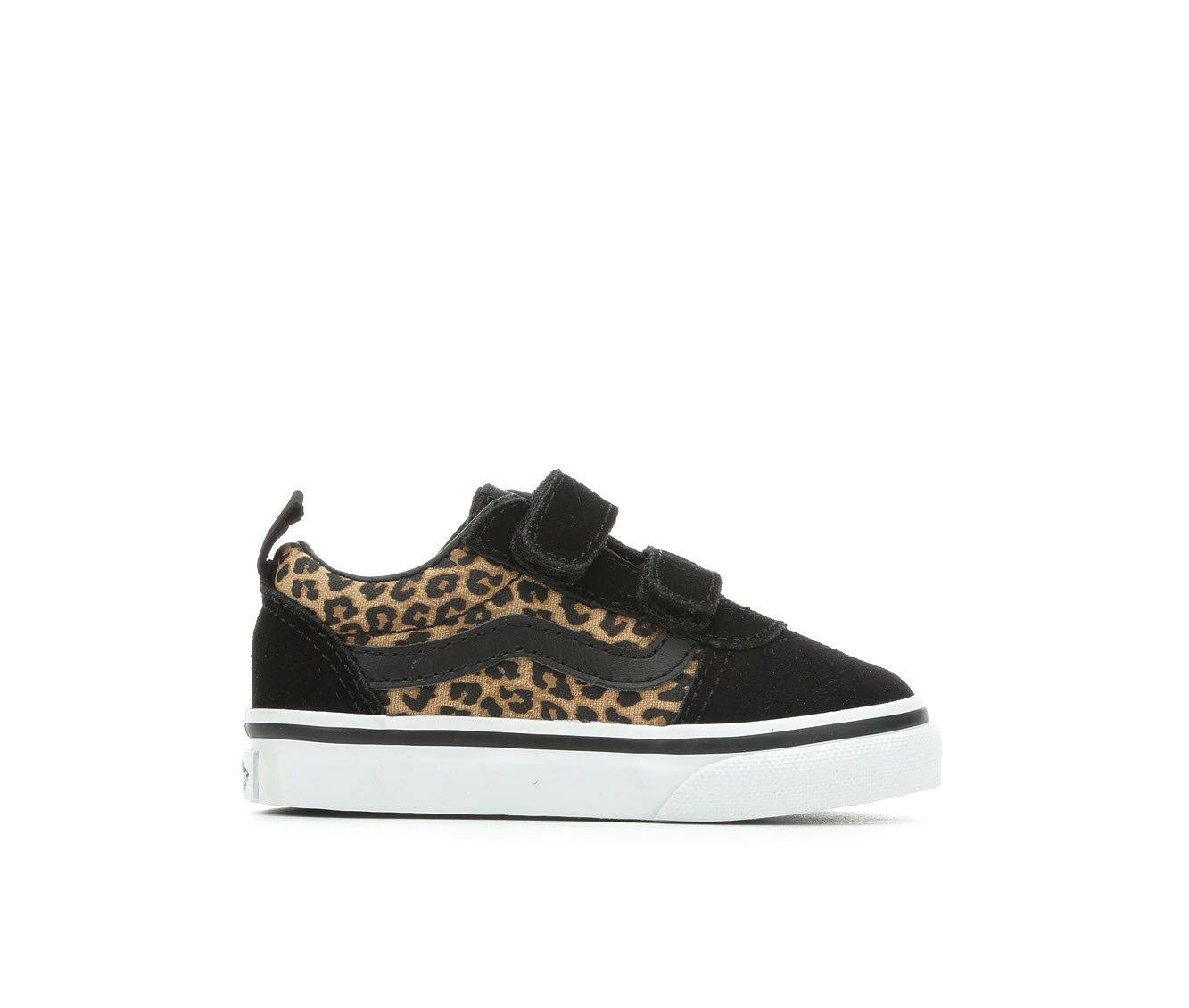 Deals ๐ Girls' Vans Infant & Toddler Ward Velcro Skate ๐ Shoes Cheetah ๐ - Image 2