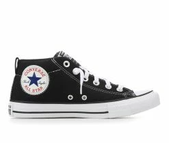 Budget 🔥 Kids' Converse Big Kid Chuck Taylor All Star Street Mid Slip-On 👟 Sneakers Black/White 🔥