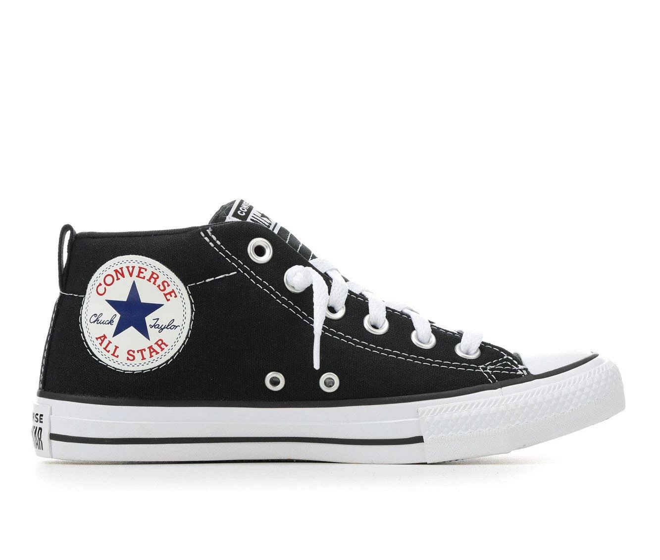 Budget ๐ฅ Kids' Converse Big Kid Chuck Taylor All Star Street Mid Slip-On ๐ Sneakers Black/White ๐ฅ